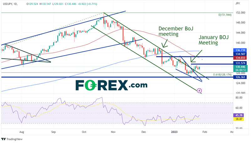 Daily USD/JPY Chart