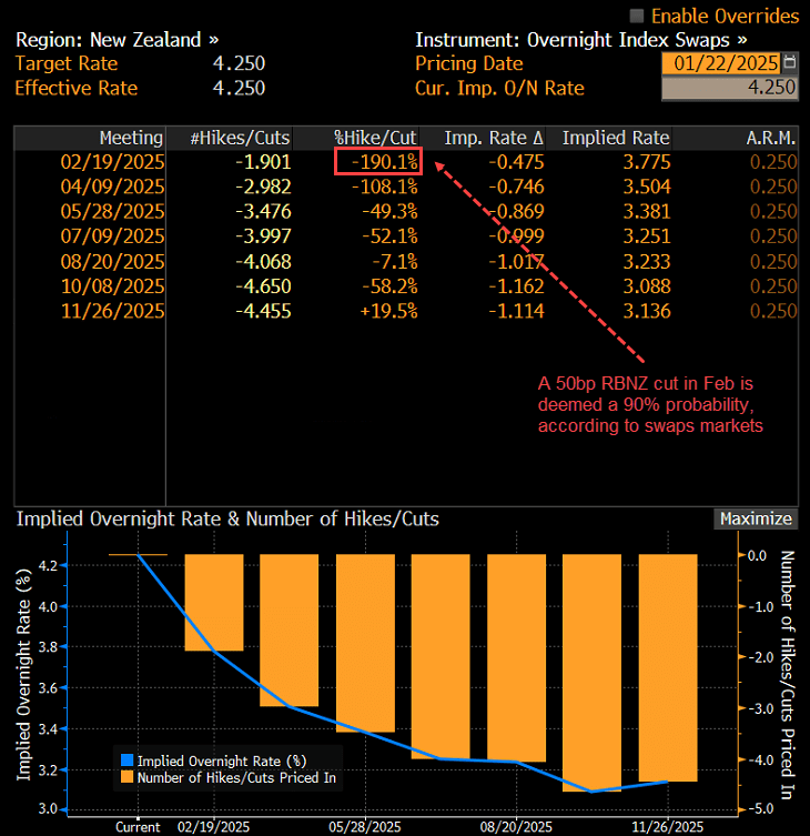 NZD OIS Jan 22 2025