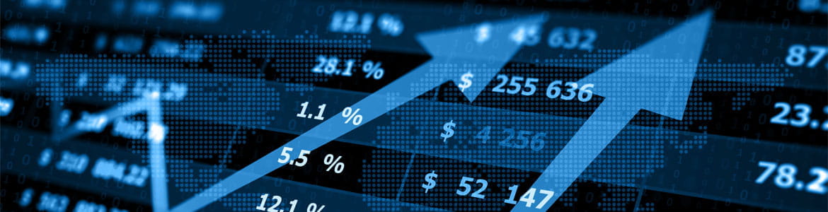 Market chart showing uptrend